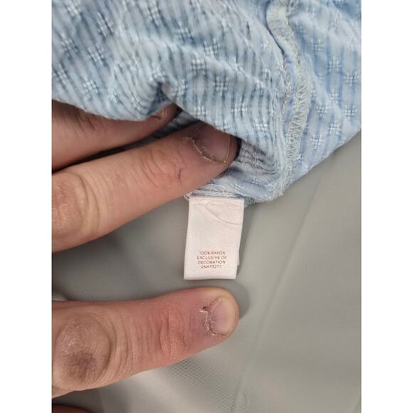 Y2K Baby Doll Vertical Stripe Tie Shoulder Tank Lauren Conrad Modest Country - Picture 15 of 15